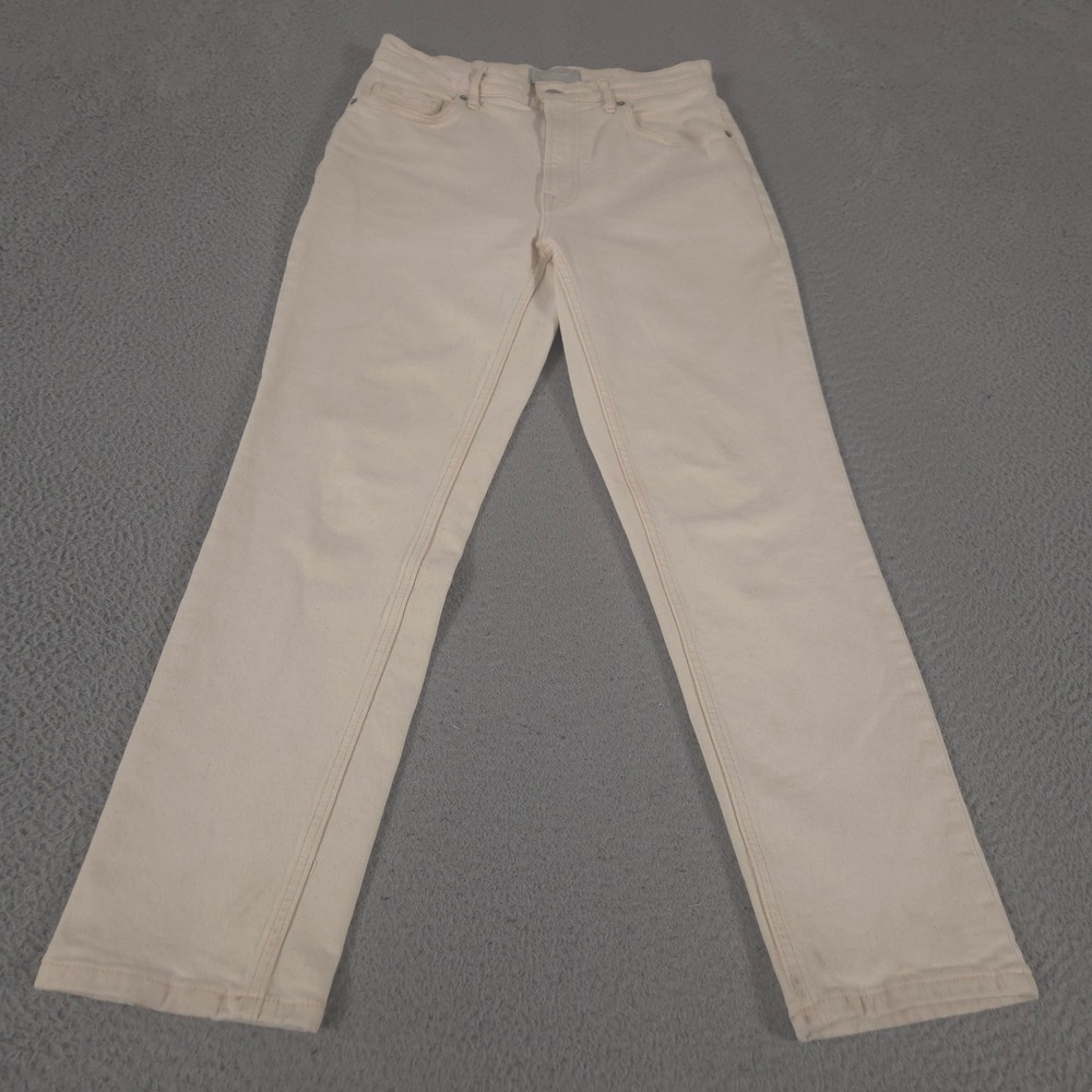 Everlane Jeans Womens 29 Cream The Original Cheeky Organic Cotton Straight Leg